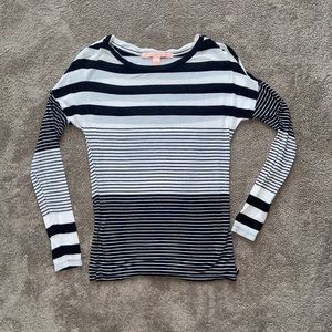 Black White Striped Tee